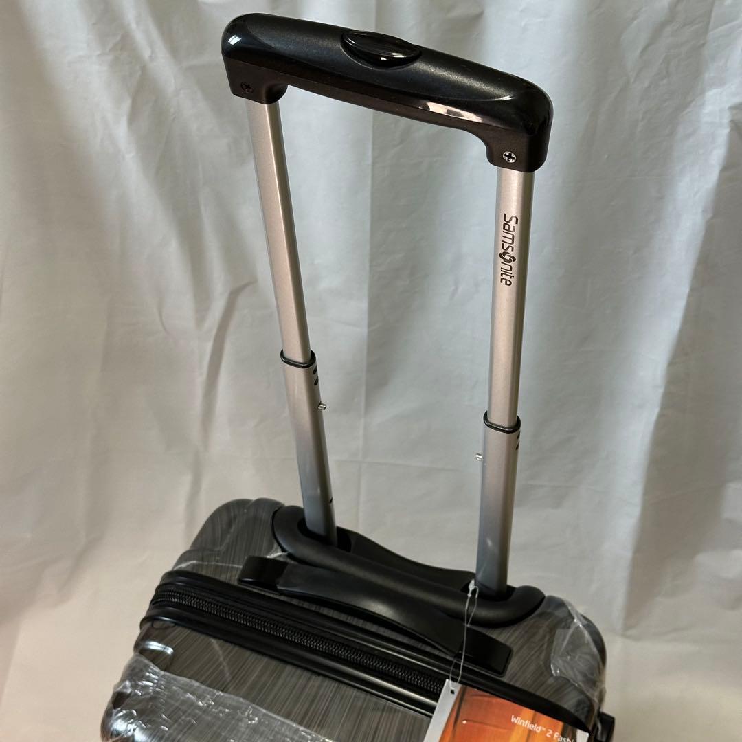 Samsonite スーツケース 20インチ TSAロック チャコール シルバー