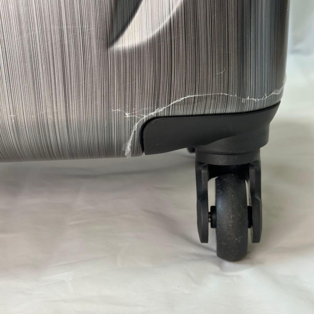 Samsonite スーツケース 20インチ TSAロック チャコール シルバー