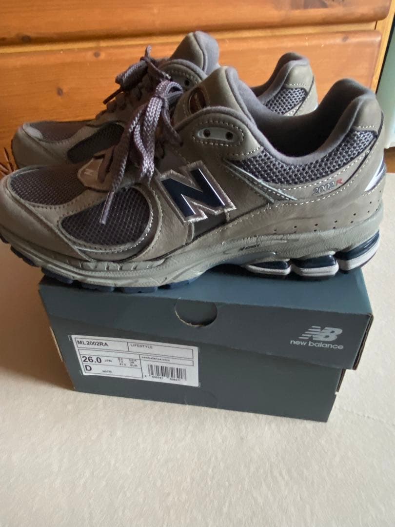 美品　NewBalance ML2002RA グレー ヌバック 26cm
