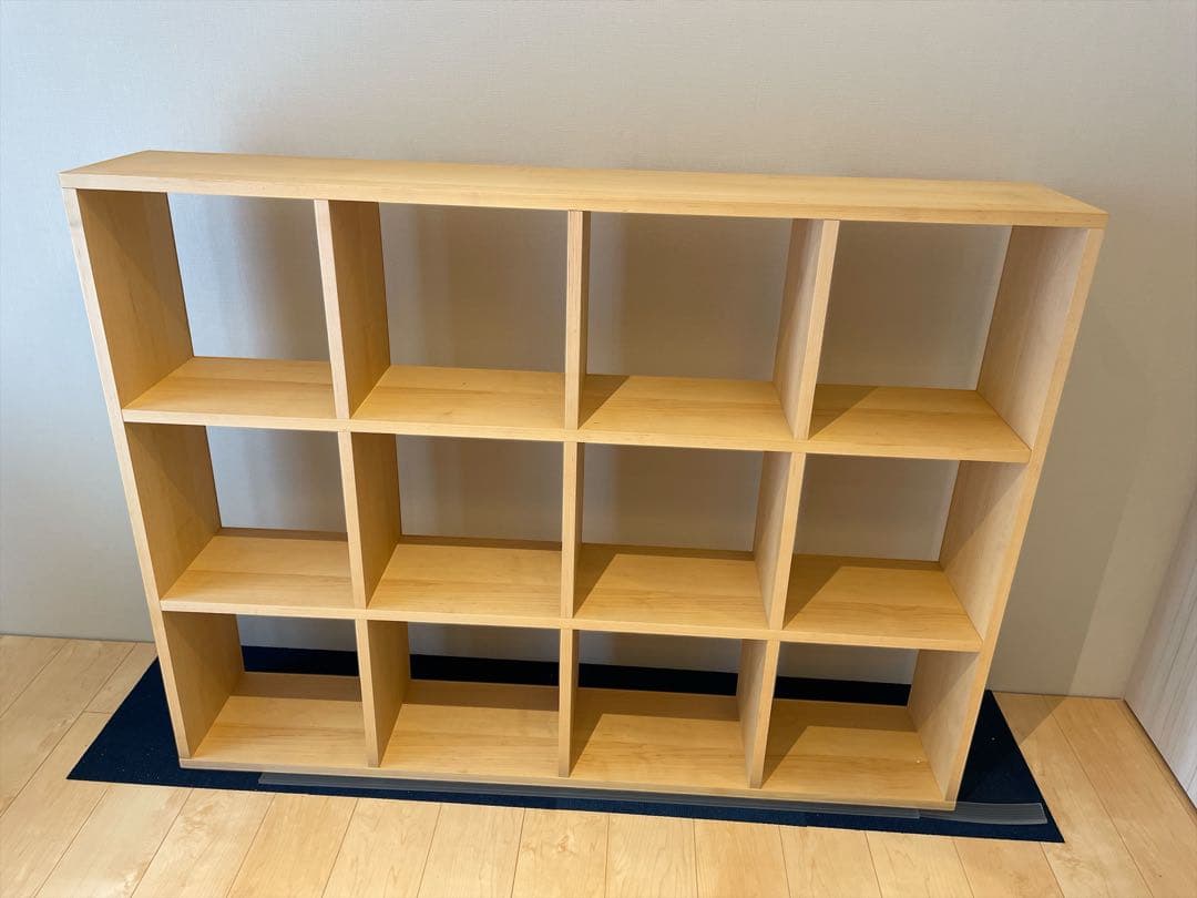 美品 杉工場 国産 日本製 木と風 シェルフ 1420 maple 本棚 家具