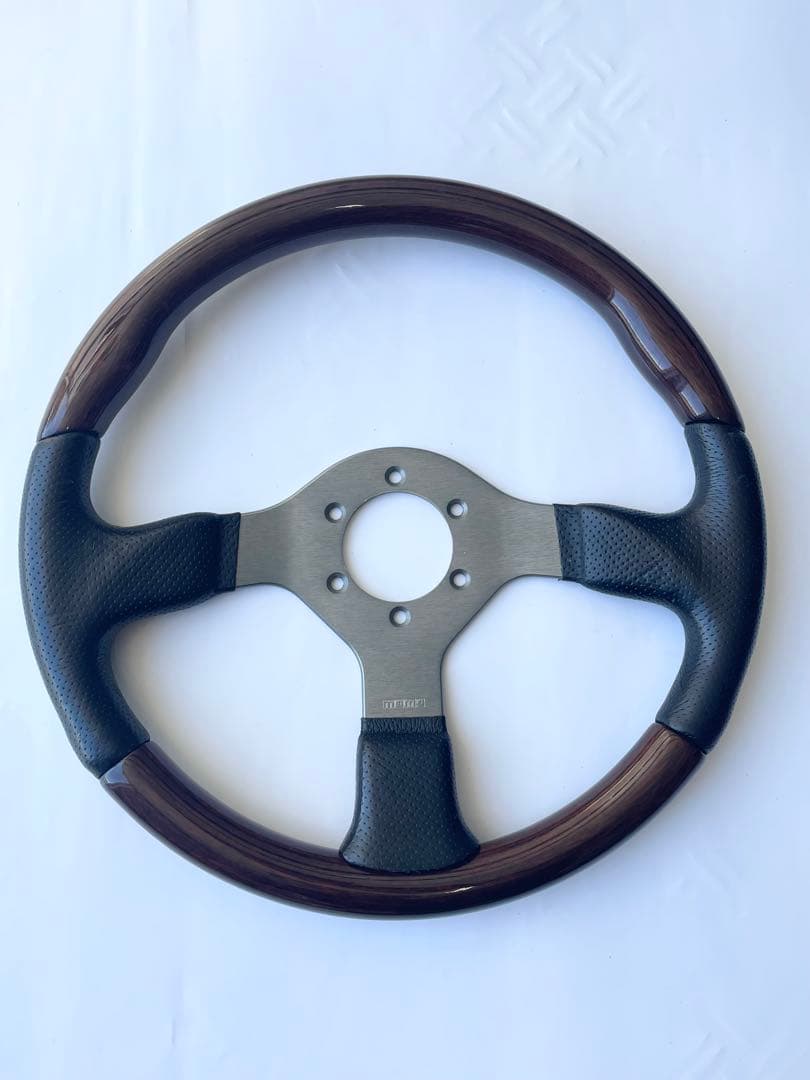 【廃盤モデル】希少　MOMO ステアリング　ファイター　ウッドレザーコンビ　モモ
