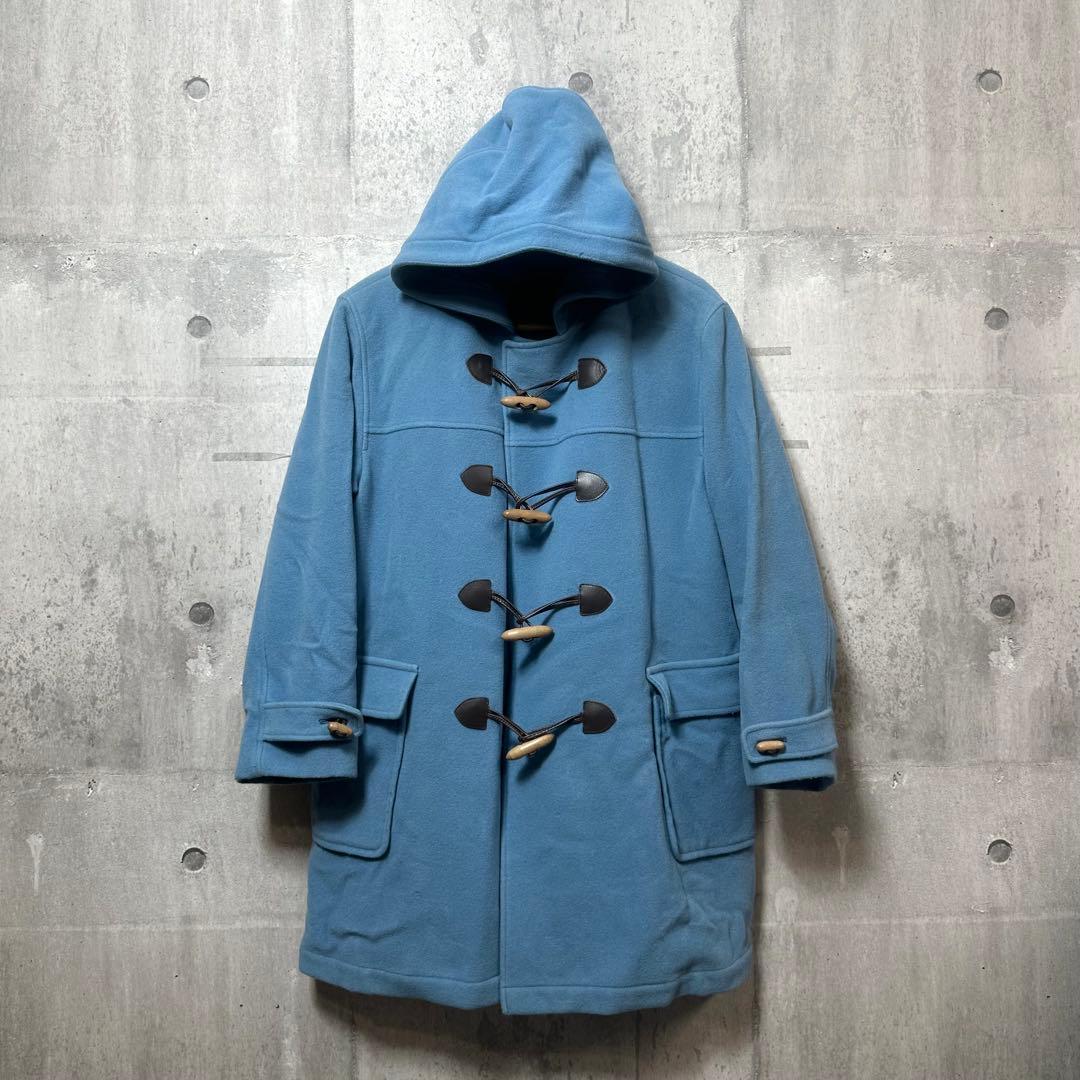 ★90s★BURBERRYSウールメルトン　ダッフルコート L相当 ノバチェック