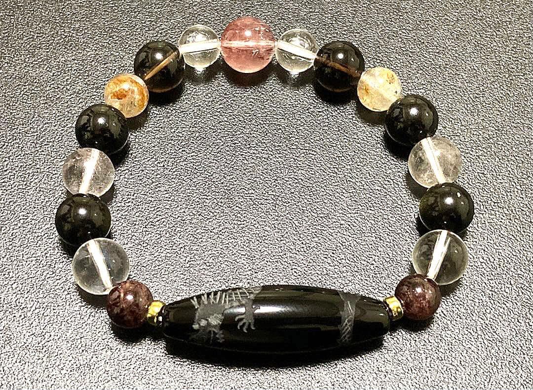 koko　天地幻の希少石と選定皇帝黒龍幻神天珠の神ブレス　〜天照龍神5〜