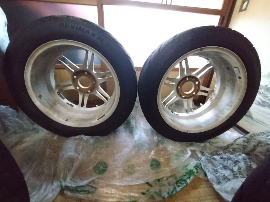 鍛栄舎16インチ ホイールセット シバタイヤ２８０ タイヤ付き