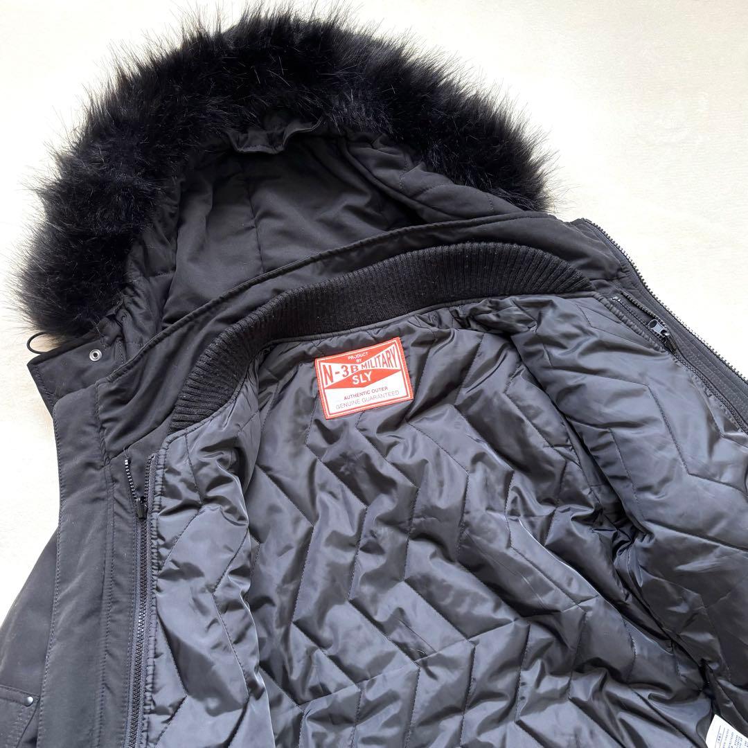 【美品】SLYスライ N3B ミリタリーモッズコート y2k ブラック サイズ1