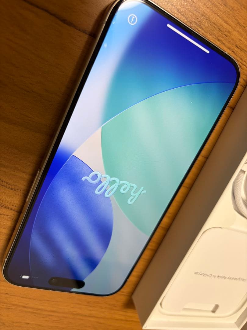 【お値下げ】iPhone15pro 128GB Simフリー ホワイトチタニウム