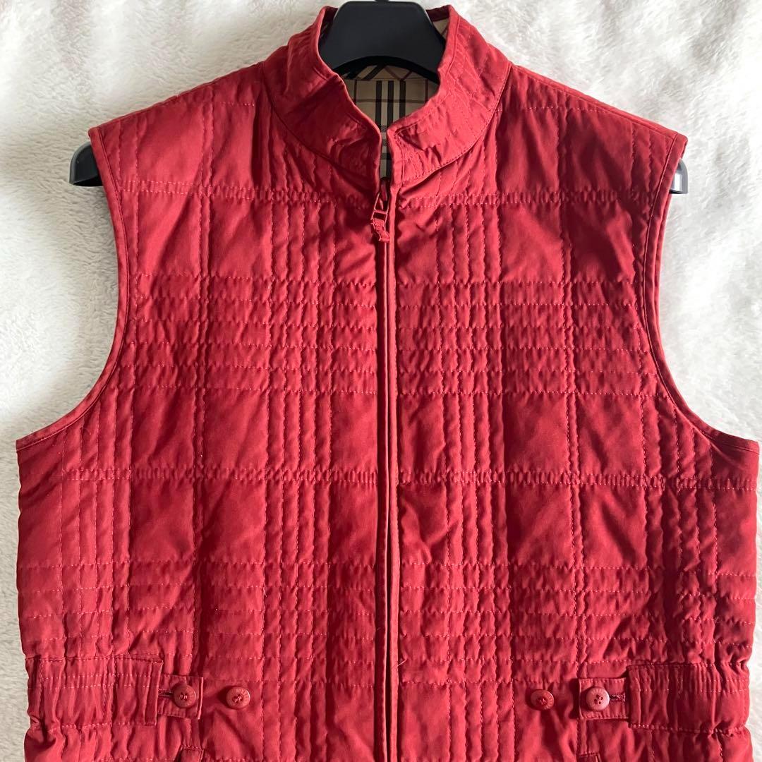 バーバリーロンドン 3way ノバチェック フーデッドブルゾン 9 ワインレッド