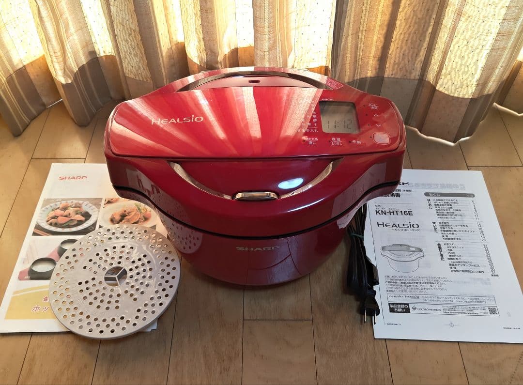 SHARP HEALSIO ホットクック KN-HT16E-R 赤