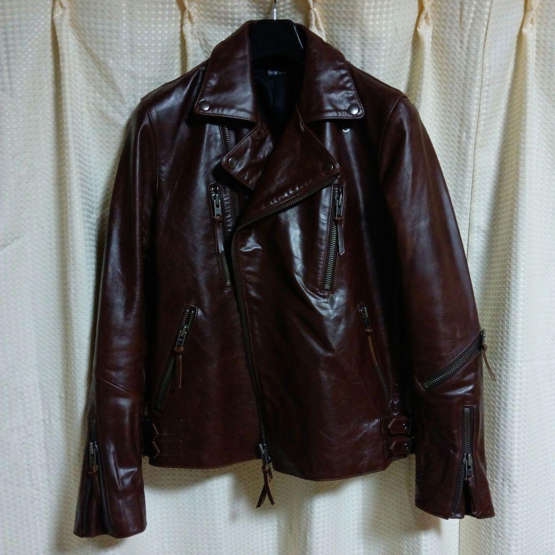 Ｈaruf　ダブルライダースジャケット　ホースハイド　馬革　期間限定値引き