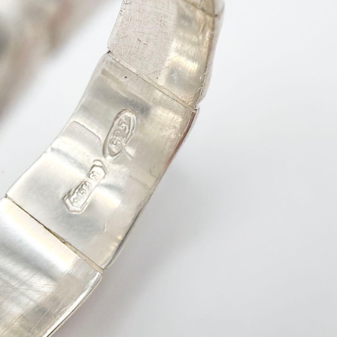 GUCCI オールドグッチ バンブーリング ロゴ刻印 シルバー925