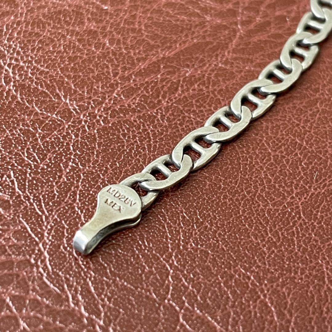 シルバー925 ヴィンテージ アンカーチェーン マリナーチェーン ブレスレット