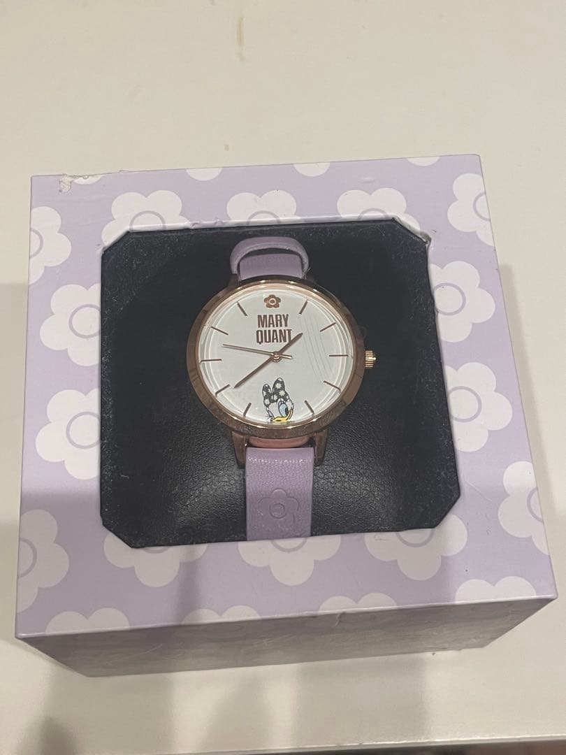 MARY QUANT ディズニーコラボ 時計 パープル