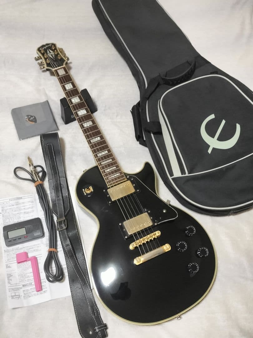 epiphone les paul custom エピフォン レスポール 黒
