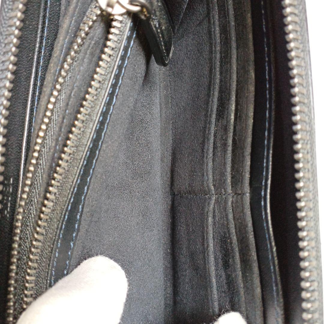 美品　Alt81 オルト81 ラウンドジッパーレザー長財布　黒