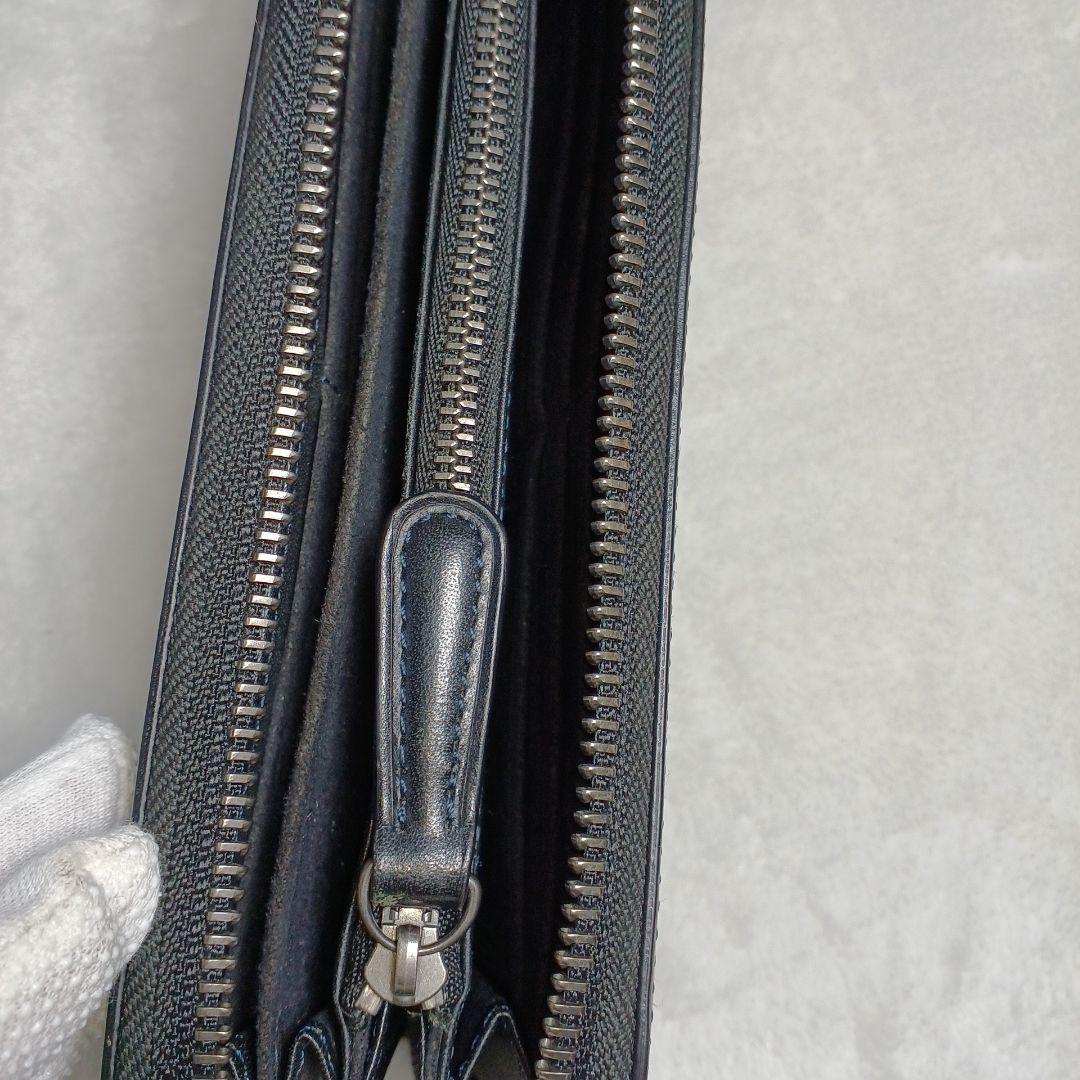 美品　Alt81 オルト81 ラウンドジッパーレザー長財布　黒