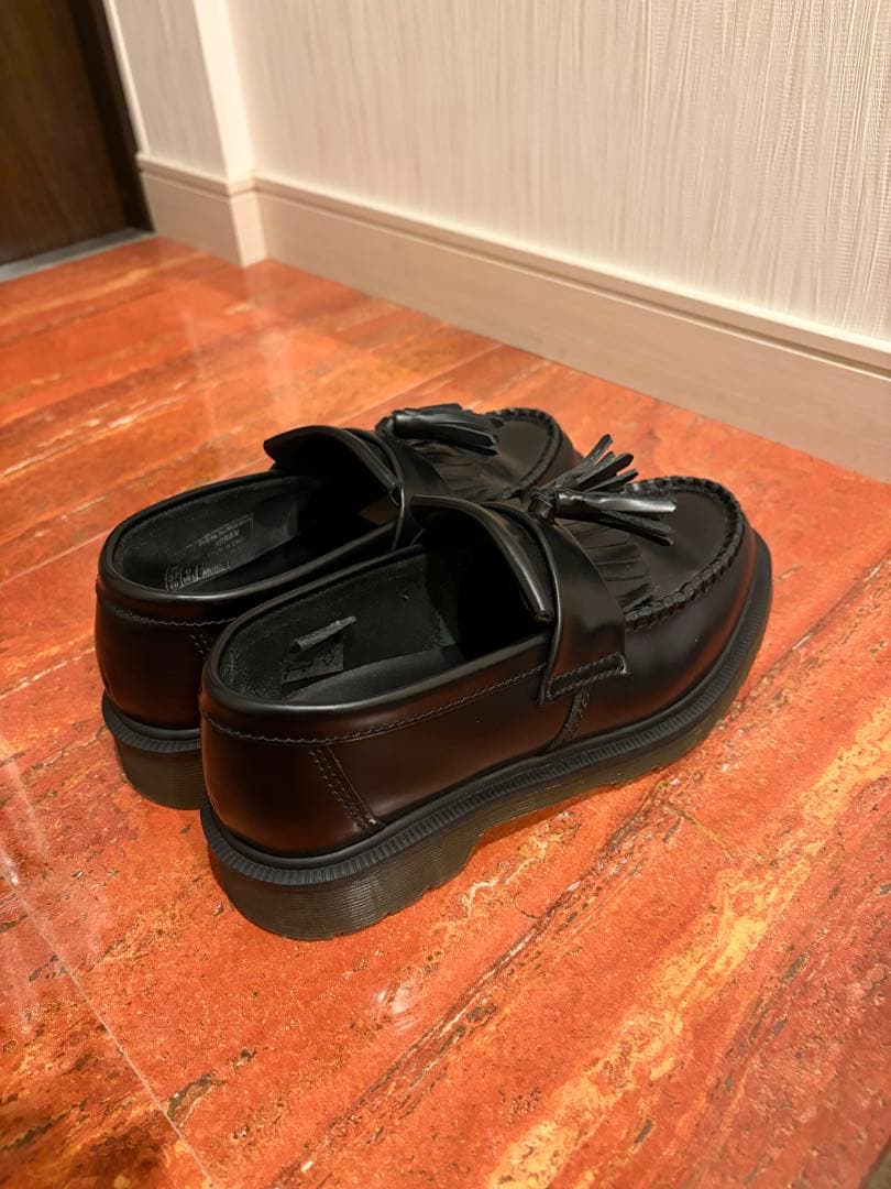 ADRIAN タッセルローファー 23cm ブラック