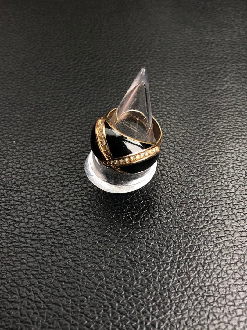 アクセサリー Vintage Christian Dior Line Stone Ring