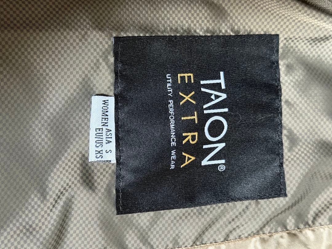 TAION EXTRA カーキダウン Sサイズ　動作確認済み　バッテリー付き