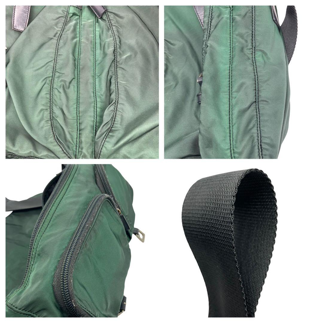 プラダ　ナイロン　メッセンジャーバッグ　三角プレート