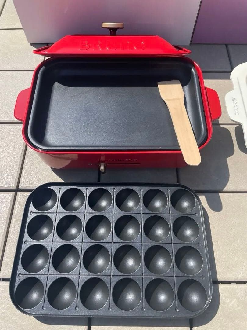 Bruno コンパクトホットプレート 赤