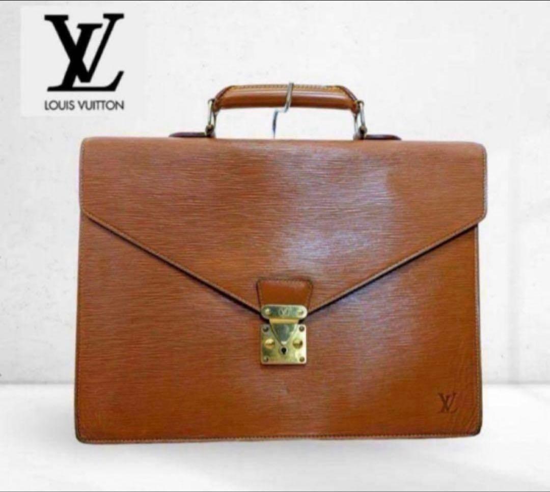 【LOUIS VUITTON】 エピ　セルヴィエットコンセイエ　ビジネスバッグ