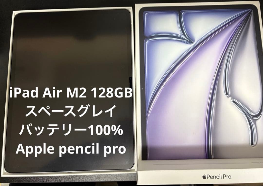T*K様 美品iPadAirM2 13インチ128gbスペースグレイ Penci