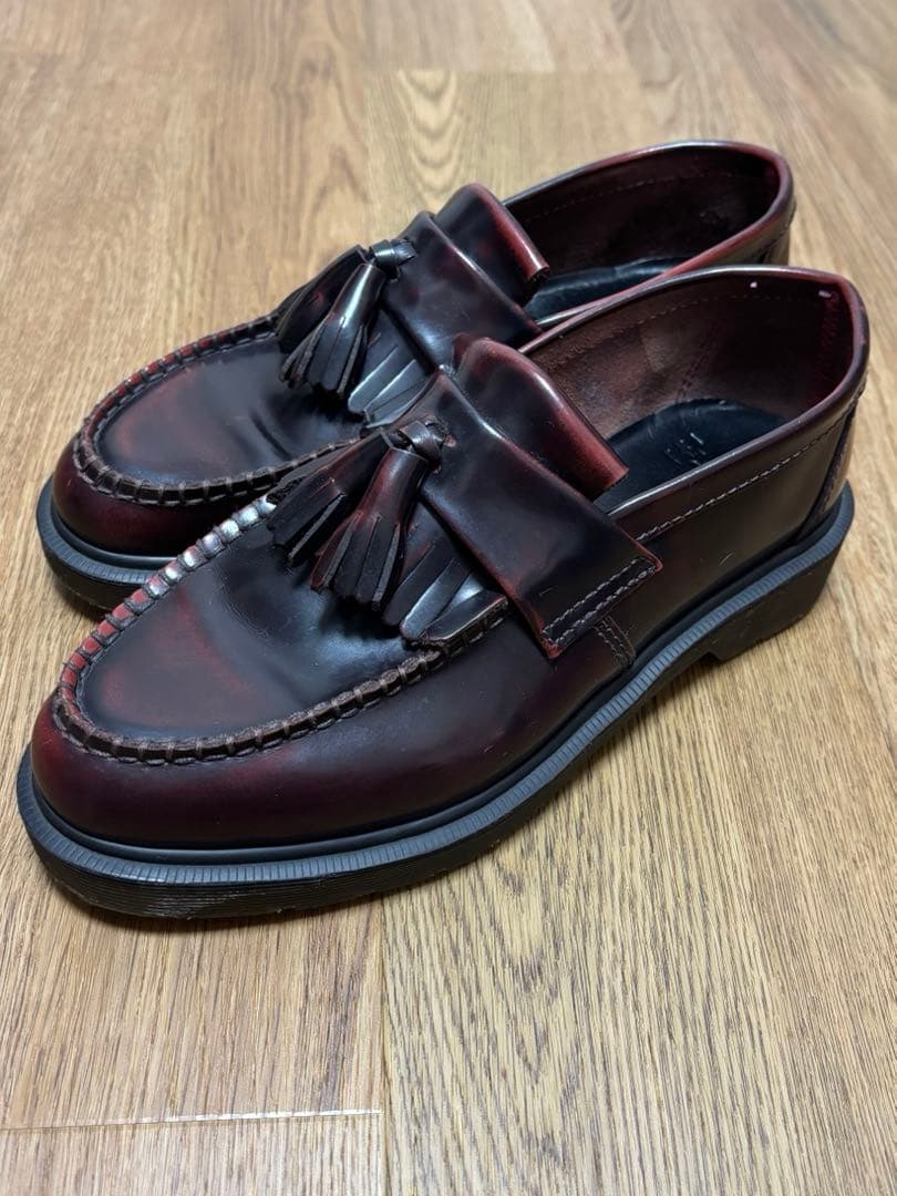 【極美品】ドクターマーチン エイドリアン ローファー チェリーレッド UK5