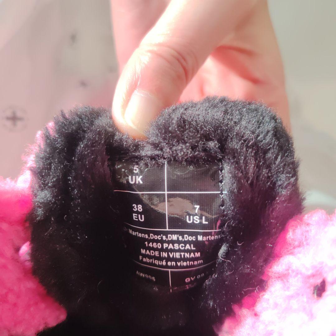 モ*ー様 <新品•未使用品>Dr. Martens ピンクブーツ US5(24c