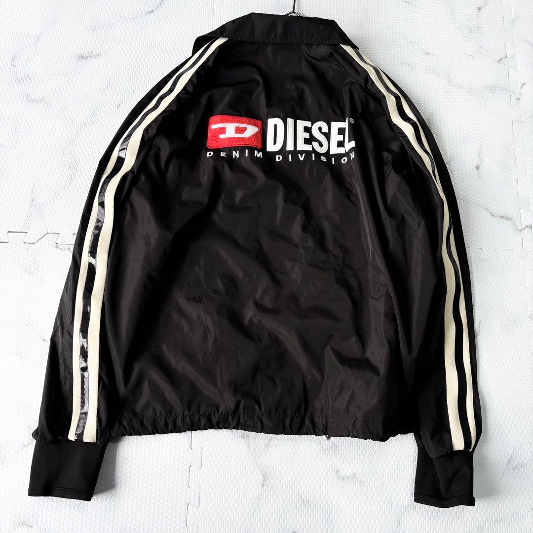 ✨美品✨ DIESEL ディーゼル　黒ナイロンジャケット　DロゴXL