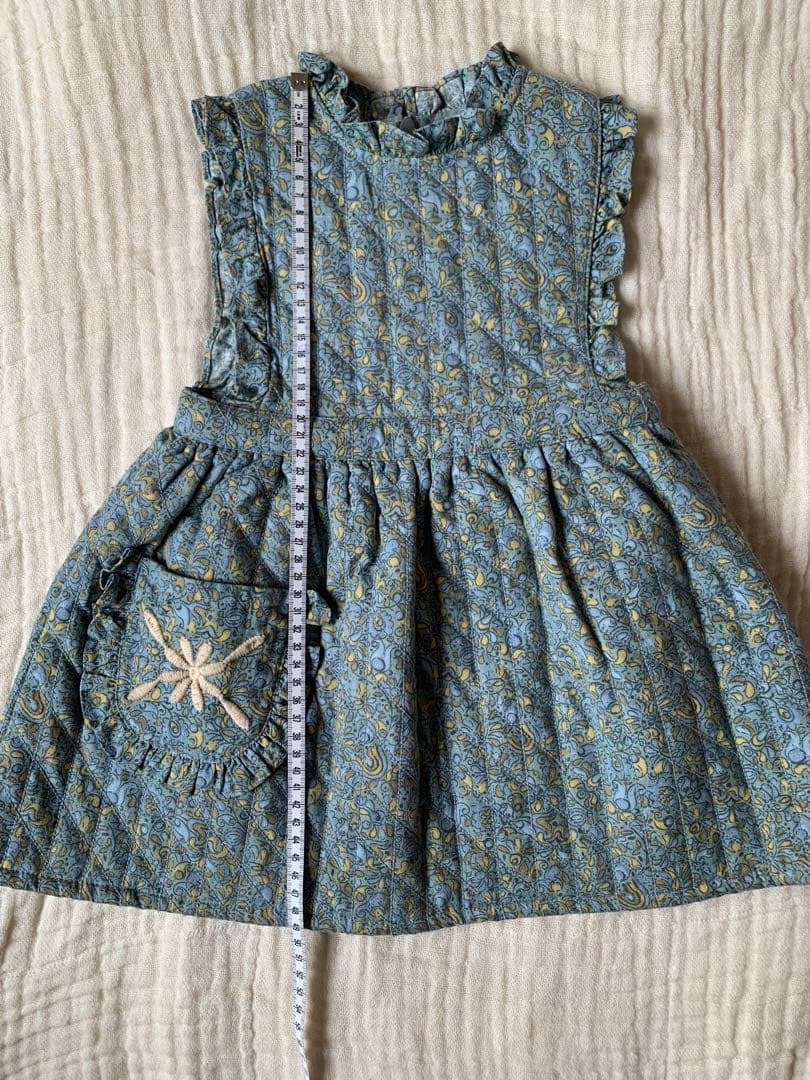 【apolina】キルティングワンピース　2-3y