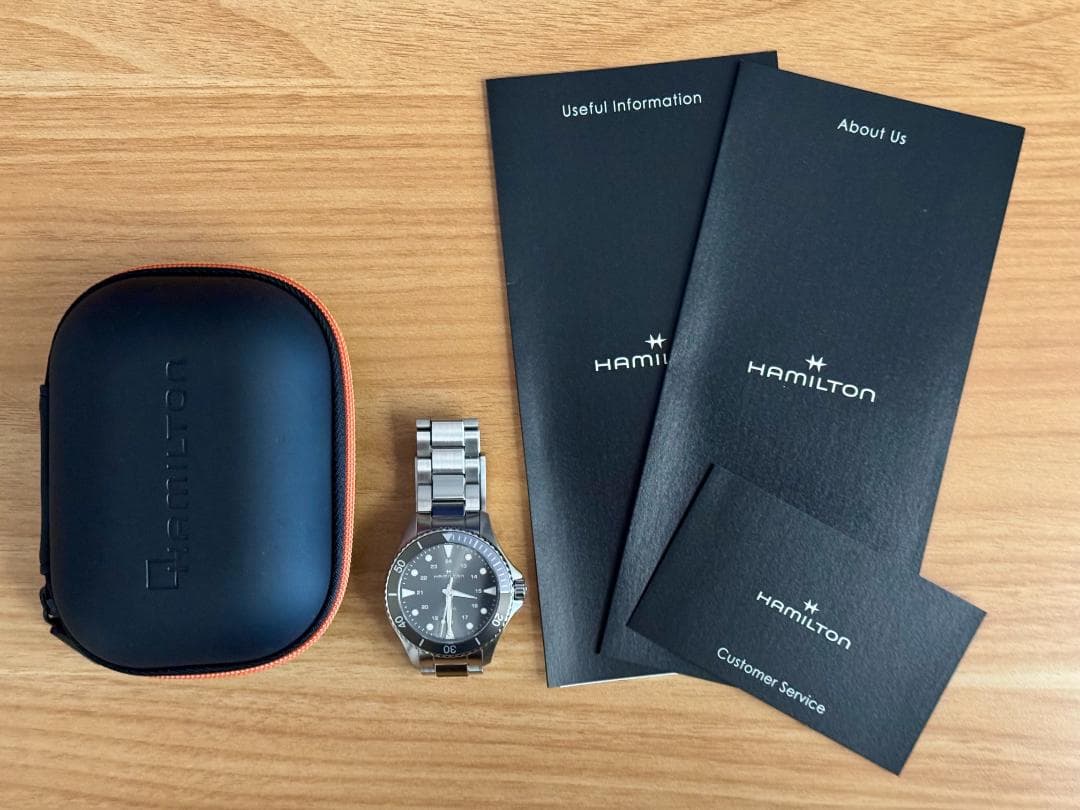 【HAMILTON】カーキネイビー Scuba Quartz H82211181