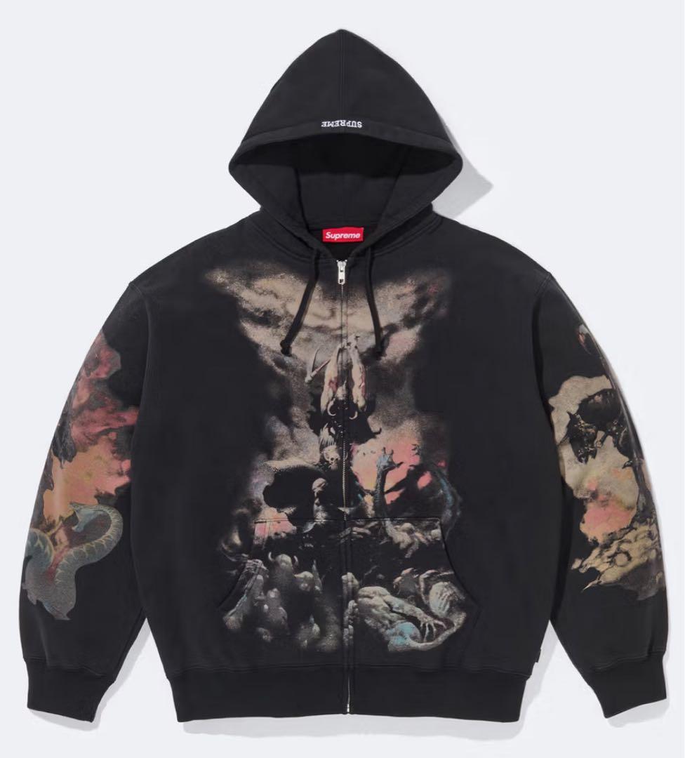 トップス supreme Frank Frazetta Zip Up Hooded M