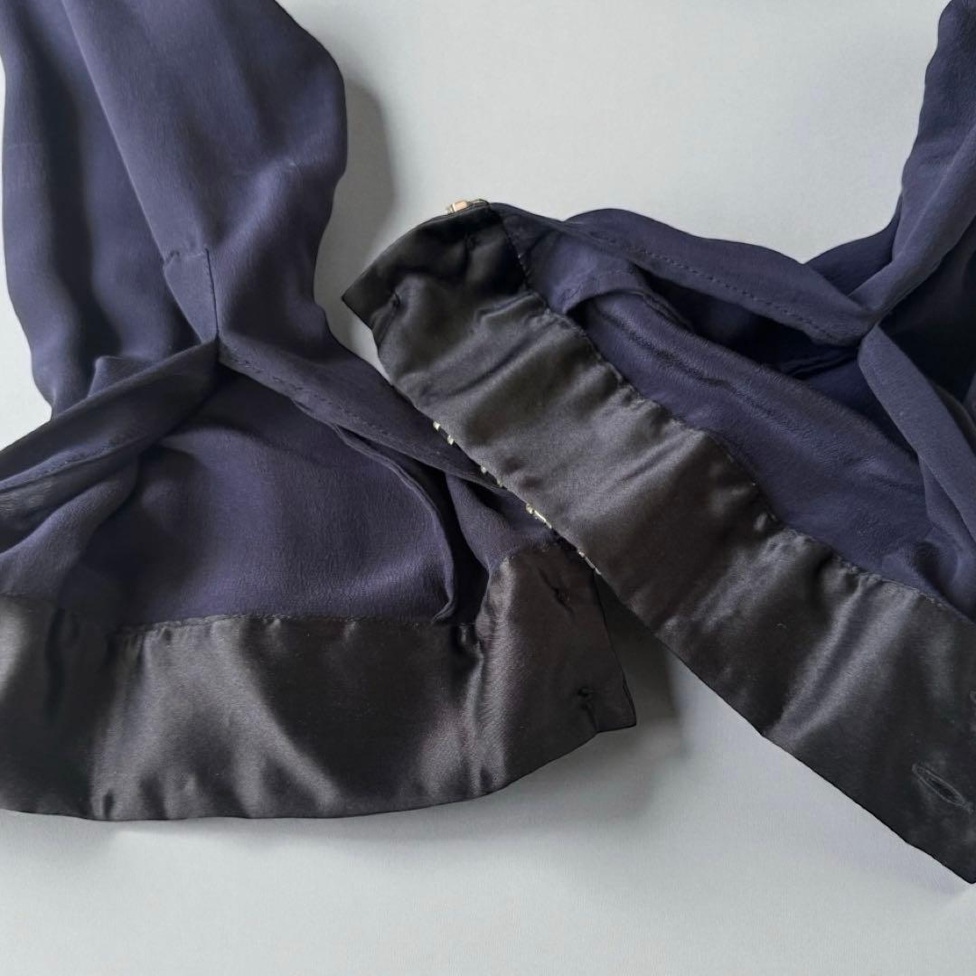 希少✨ドリスヴァンノッテン シルクブラウス　ビジュー装飾 　刺繍