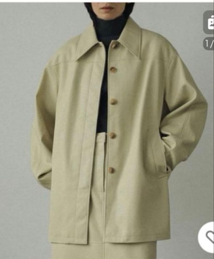 アンヌーク　エコレザーオーバージャケット