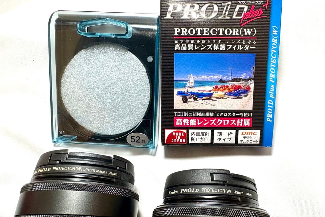 EOS M6 レンズ２本付き プロテクター、レンズフード、ケースも付属 美品