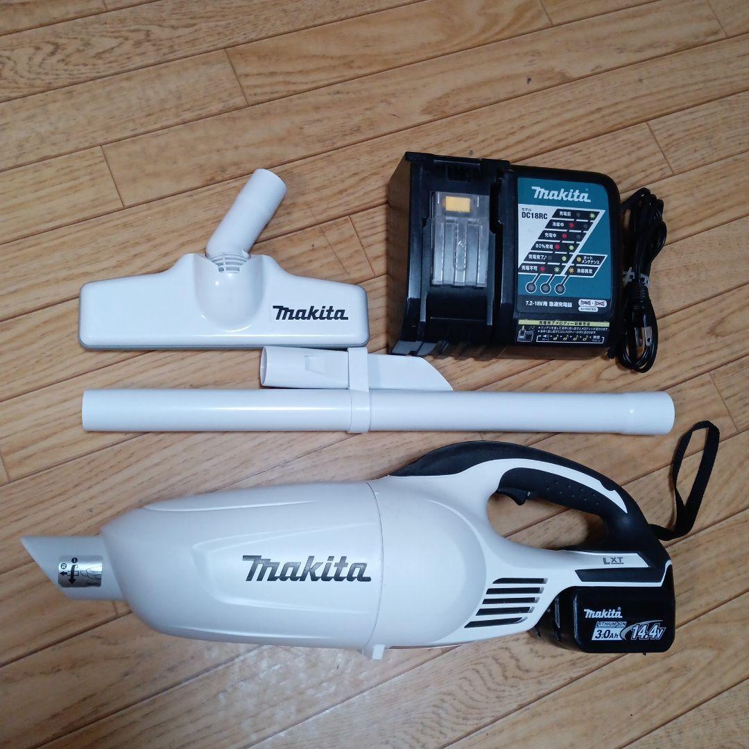 マキタ14.4V充電式クリーナーCL140FD バッテリBL1430B、充電器付