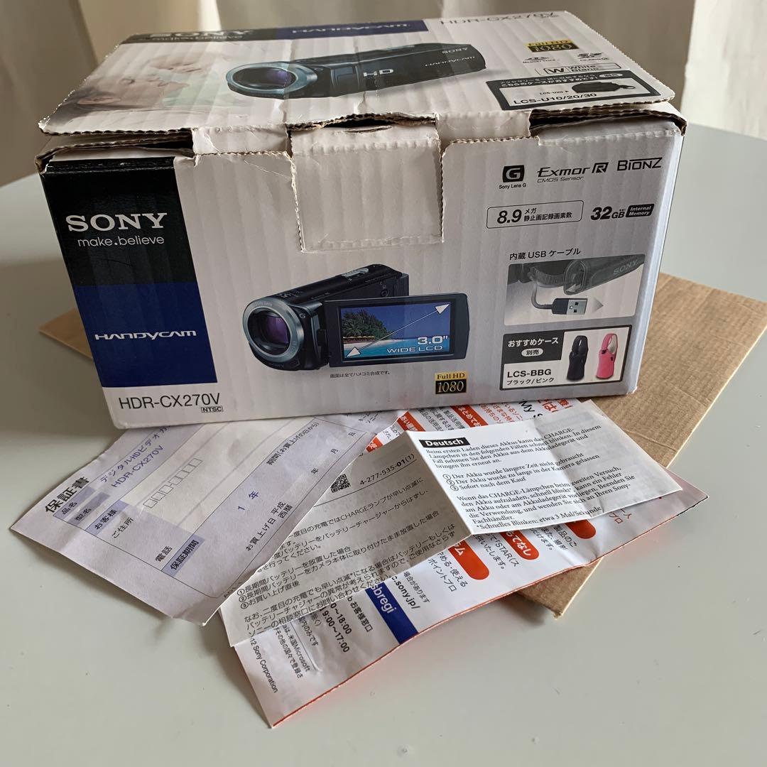 【美品】★ソニーデジタルビデオカメラ 　　　　HDR-CX270V★