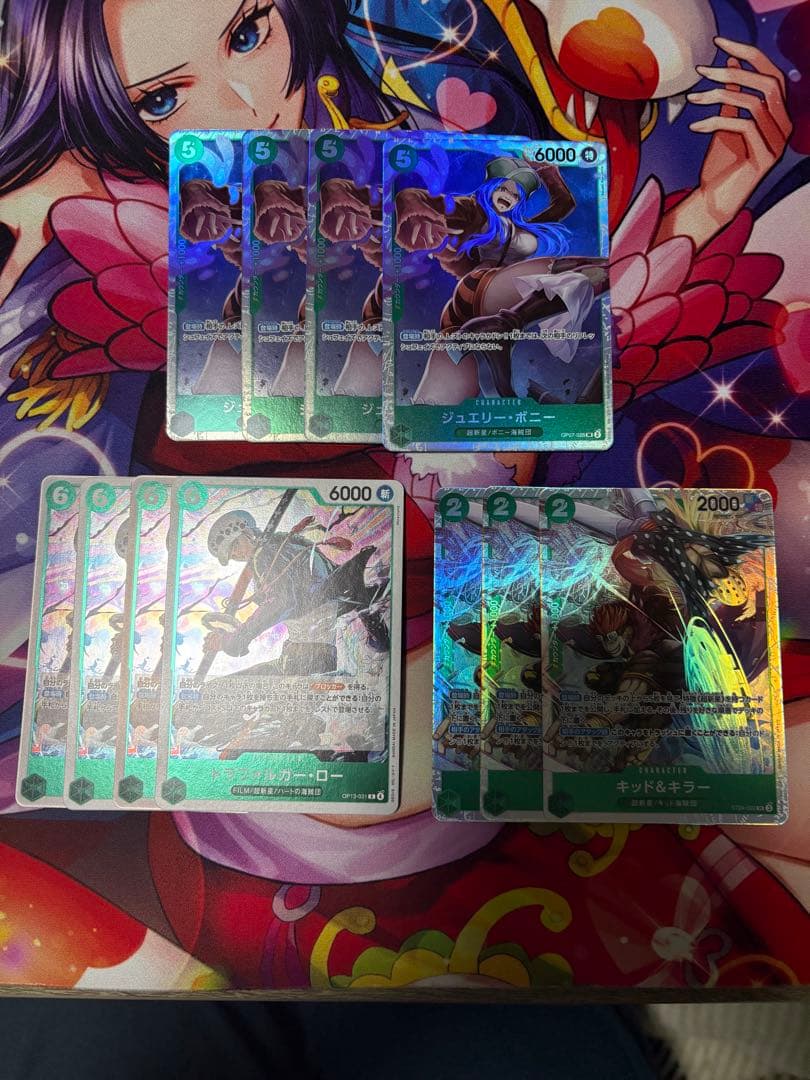 ワンピースカード　緑ミホーク　デッキ　＋　デッキパーツ