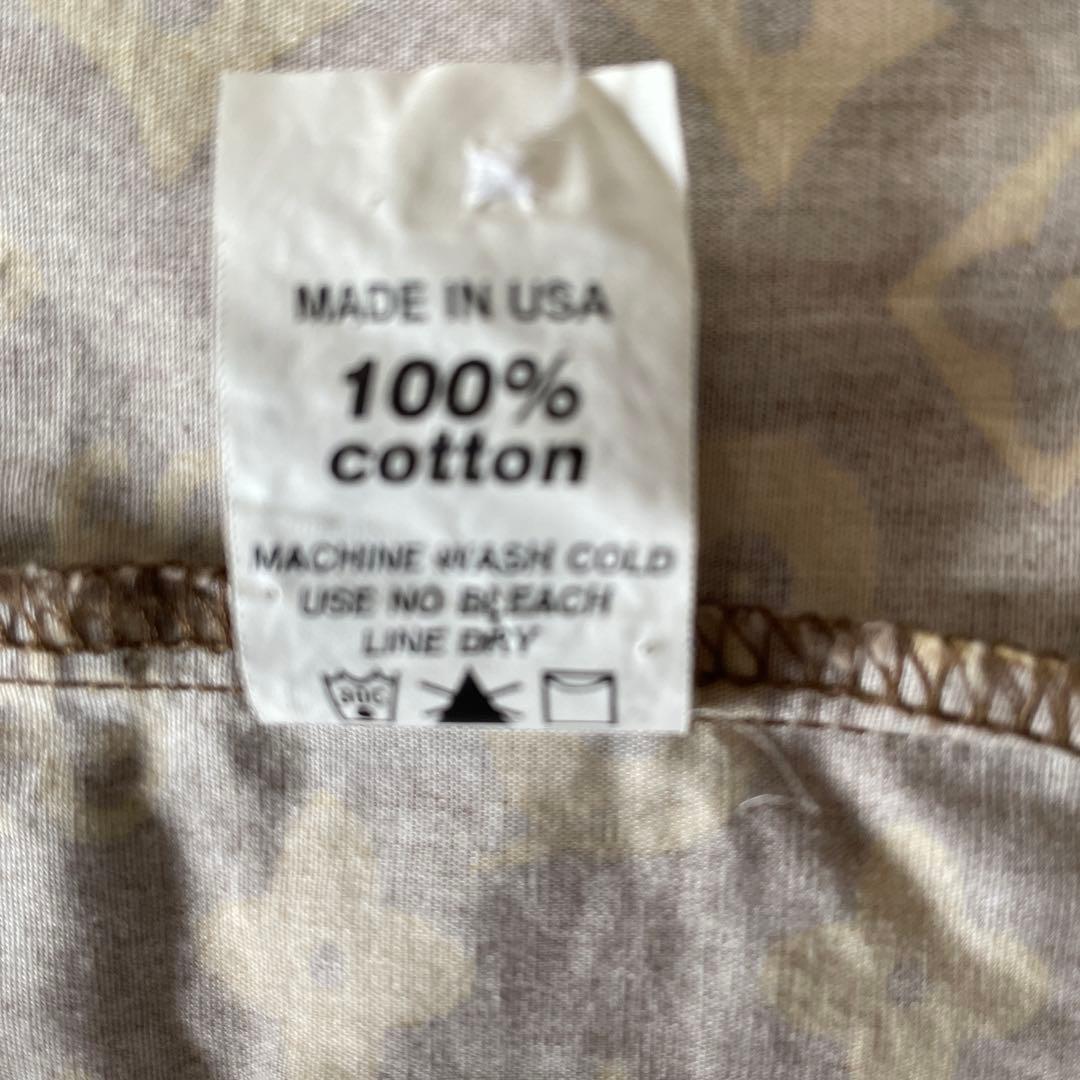 Old Stussy ボタンダウンシャツ 茶系 Mサイズ(大きめ)