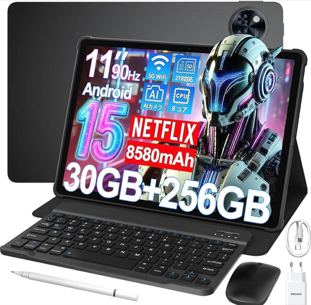 新品‼️ Android15 タブレット 11インチ セット版　256GB