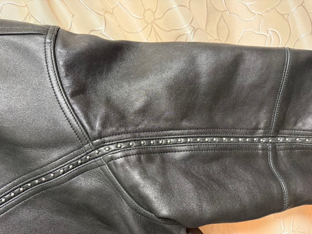 タグ有supreme Studded Hooded Leather Jacket