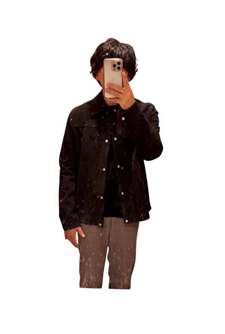 Dior HOMME 24SS/テープロゴスエードジャケット ディオール 新作