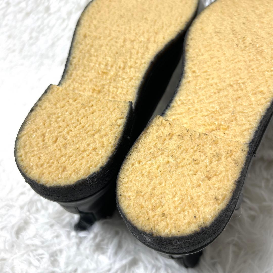 【未使用品】SAYA 撥水加工レザーショートブーツ ダブルジップ 24cm