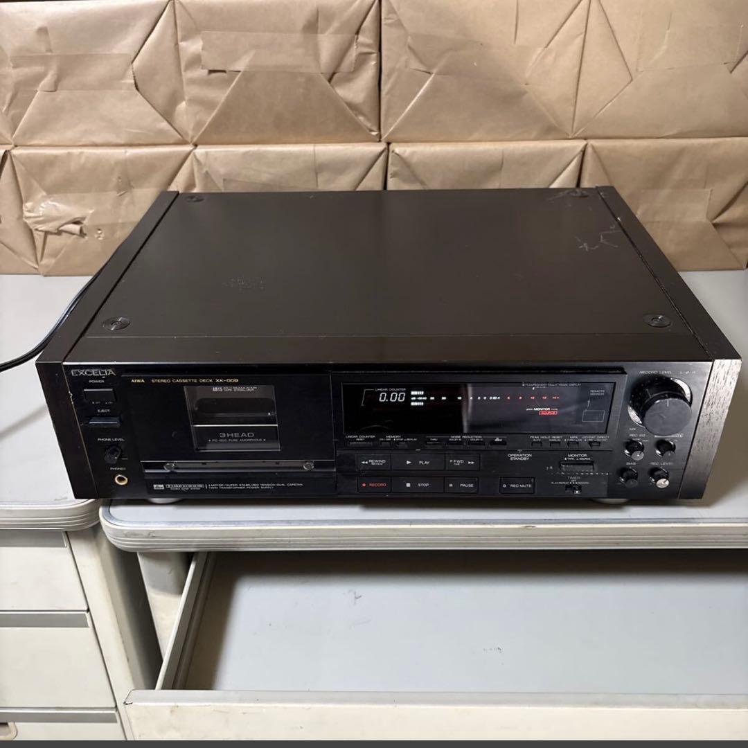 AIWA XK-009　ステレオ カセットデッキ　アイワ
