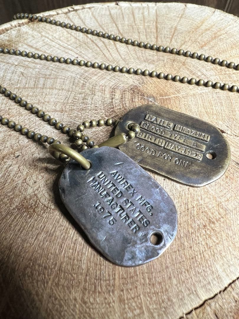 【AVIREX 】ドッグタグ　ネックレス