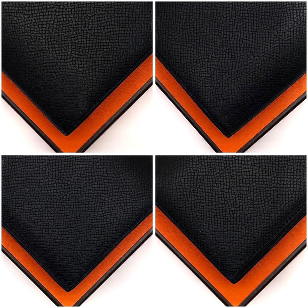 HERMES エルメス べアン スフレ 長財布 黒 ブラック ゴールド金具