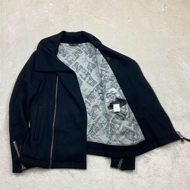 ヴィヴィアンウエストウッド　オーヴ　 メルトン　変形　ライダース　44　ウール