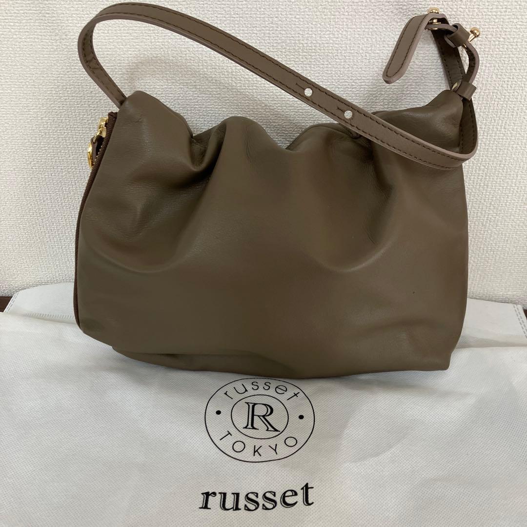 【未使用】gem_by russet ワンショルダーバッグ　ダークブラウン