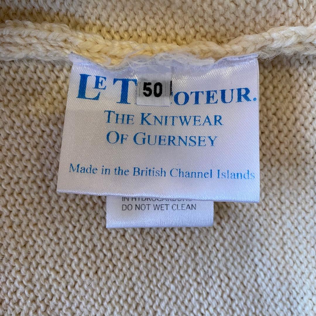 【希少サイズ50】Le Tricoteur ルトリコチュール ガンジーセーター