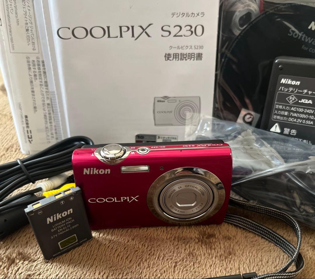 Nikon ニコン　COOLPIX S230 クールピクセル　デジカメ　コンデジ